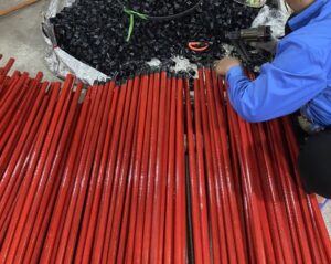PVC Coated Wooden Broom Handles